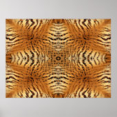Kaleidoskop Tiger Fur Muster Plakat (Vorne)