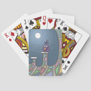 Kaleidoskop-Tiki-Vogel Spielkarten