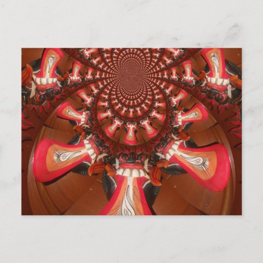 Kaleidoskop Tongue Art Print Customizing-Produkt Postkarte (Vorderseite)