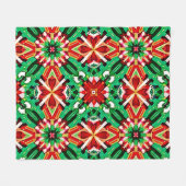 Kaleidoskop-Traum-Mandala-Kunst Fleecedecke (Vorderseite (Horizontal))