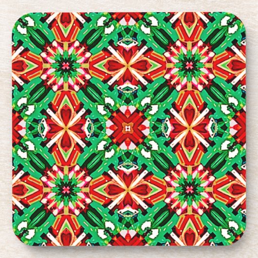 Kaleidoskop-Traum-Mandala-Kunst Getränkeuntersetzer (Vorderseite)