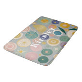 Kaleidoskop-Traum Personalisiert Badematte (Schrägansicht)