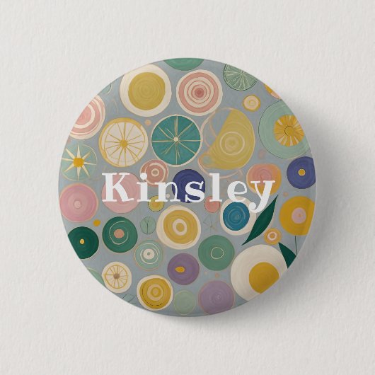 Kaleidoskop-Traum Personalisiert Button (Vorderseite)