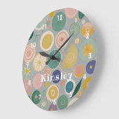 Kaleidoskop-Traum Personalisiert Große Wanduhr (Winkel)