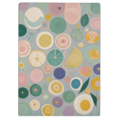 Kaleidoskop-Traum Personalisiert Klemmbrett (Rückseite)