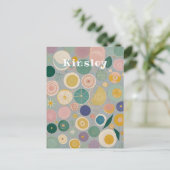 Kaleidoskop-Traum Personalisiert Postkarte (Stehend Vorderseite)