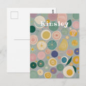 Kaleidoskop-Traum Personalisiert Postkarte (Vorne/Hinten)