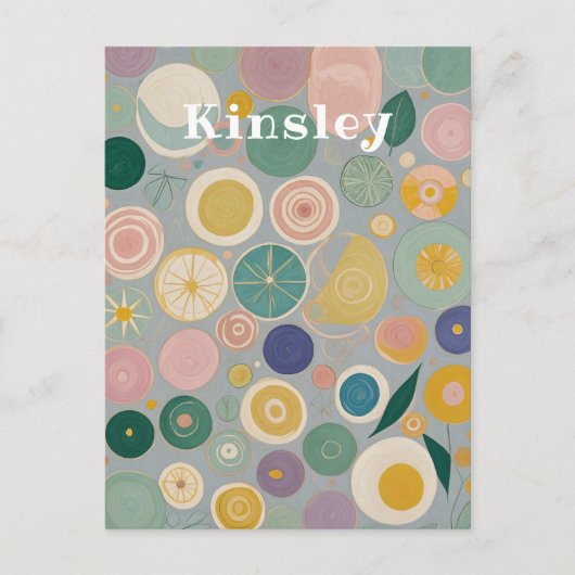 Kaleidoskop-Traum Personalisiert Postkarte (Vorderseite)