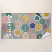 Kaleidoskop-Traum Personalisiert Strandtuch (Vorderseite)