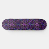 Kaleidoskop träumt Lila Schwarzes Grün Skateboard (Horizontal)