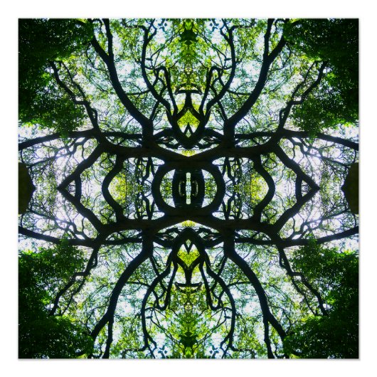 Kaleidoskop Tree Poster (Vorderseite)