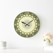 Kaleidoskop-Uhr im Landstil Große Wanduhr (Zuhause)