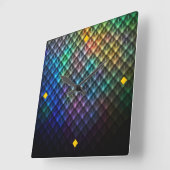 Kaleidoskop-Uhr Quadratische Wanduhr (Winkel)