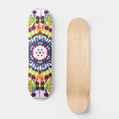 Kaleidoskop und Spiraldesign: Benutzerdefiniertes  Skateboard (Vorderseite)