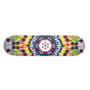 Kaleidoskop und Spiraldesign: Benutzerdefiniertes  Skateboard