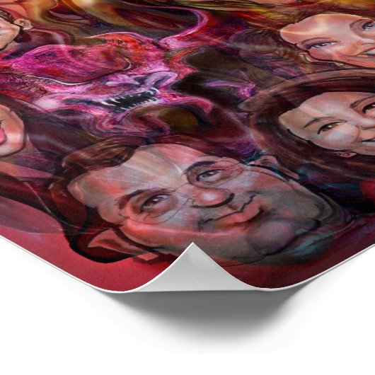 Kaleidoskop, verbwebt poster (Ecke)