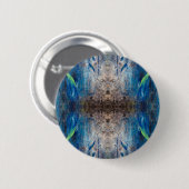 Kaleidoskop verspielt leicht abstrakt bunt Mandala Button (Vorne & Hinten)