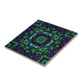 Kaleidoskop von Blau und Grün Fliese (Seite)