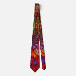 Kaleidoskop von Farben Floral Neck Tie Krawatte