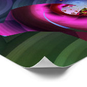 Kaleidoskop von Fraktal Spirals Poster (Ecke)