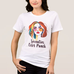 Kaleidoskop-Waagen: Prismatische Porträtkunst Tri-Blend Shirt