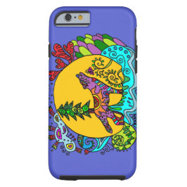 Kaleidoskop Wolf in Blue iPhone 13 Hülle