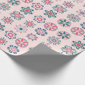 Kaleidoskop Yuletide: Faszinierendes Weihnachtsmos Geschenkpapier (Ecke)