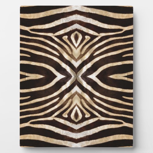 Kaleidoskop Zebra Fur Muster Fotoplatte (Vorderseite)