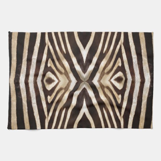 Kaleidoskop Zebra Fur Muster Handtuch (Horizontal)
