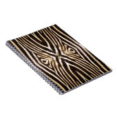 Kaleidoskop Zebra Fur Muster Notizblock (Rechte Seite)