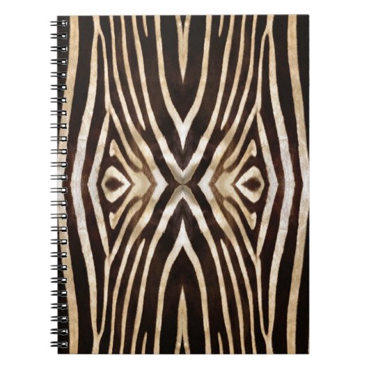 Kaleidoskop Zebra Fur Muster Notizblock (Vorderseite)