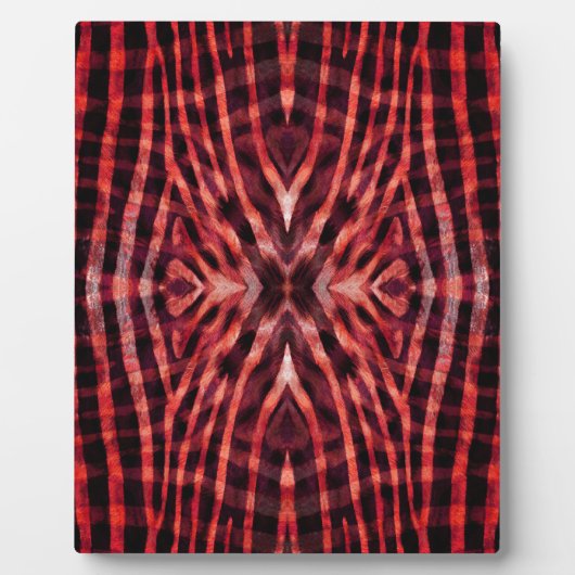 Kaleidoskop Zebra Skin Pattern Fotoplatte (Vorderseite)