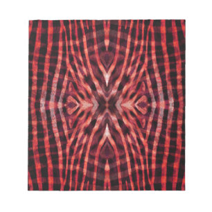 Kaleidoskop Zebra Skin Pattern Notizblock