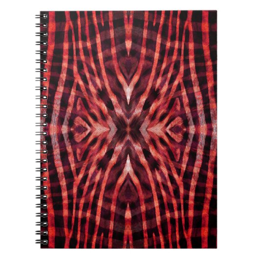 Kaleidoskop Zebra Skin Pattern Notizblock (Vorderseite)