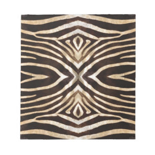 Kaleidoskop Zebrafellmuster Notizblock