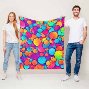 Kaleidoskop zirkulärer Träume Fleecedecke