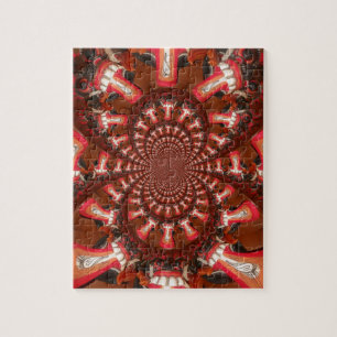 Kaleidoskop-Zungen-Kunstposter/Grafik Puzzle