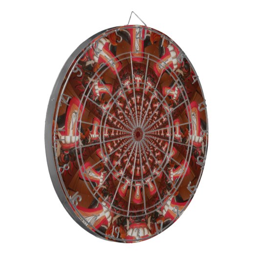 Kaleidoskop Zungenkunst Print/Graphic Dartscheibe (Vorderseite Links)