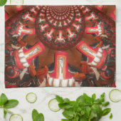Kaleidoskop Zungenkunst Print/Graphic Küchentuch (Gefaltet)