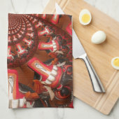 Kaleidoskop Zungenkunst Print/Graphic Küchentuch (Viertel Falte)