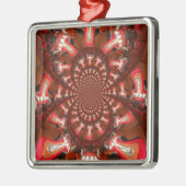 Kaleidoskop Zungenkunst Print/Graphic Silbernes Ornament (Links)