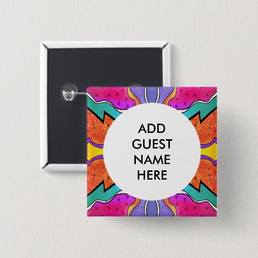 KALEIDOSKOPE WATERCOLOR BUTTON (Vorne & Hinten)