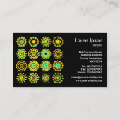 Kaleidoskopisch 110714 - 16 Mandalas Visitenkarte (Rückseite)