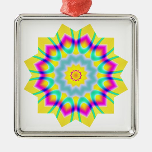 Kaleidoskopisch 260614(1) silbernes ornament (Vorne)