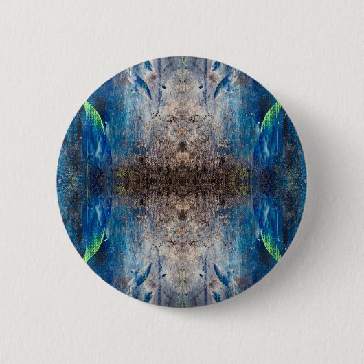 Kaleidoskopisch abstrakt bunt bohemien mandala button (Vorderseite)