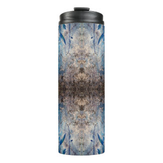 Kaleidoskopisch abstrakt bunt bohemien mandala thermosbecher