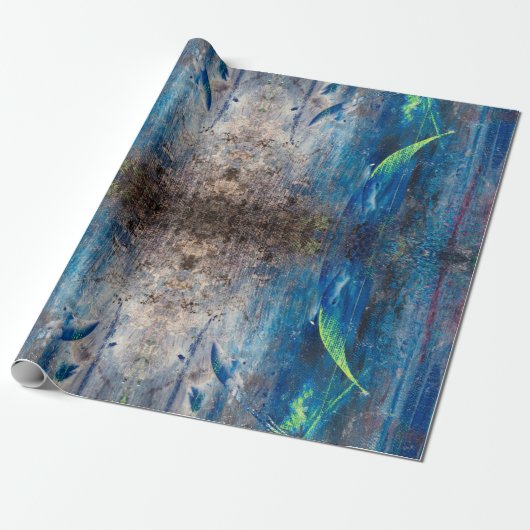 Kaleidoskopisch abstrakt bunt verspielt mandala geschenkpapier (Ungerollt)