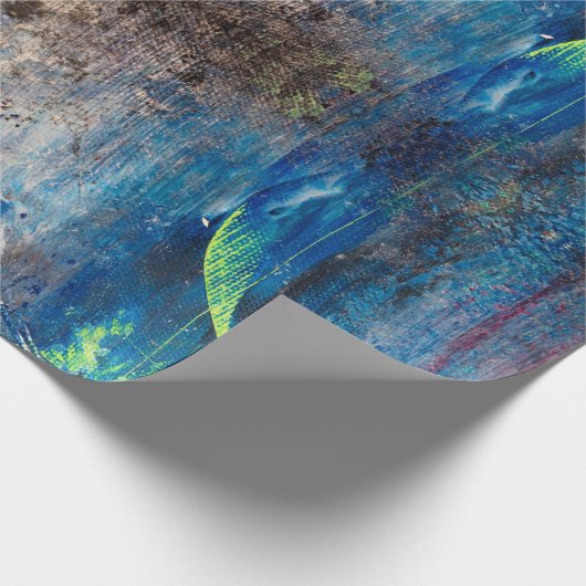 Kaleidoskopisch abstrakt bunt verspielt mandala geschenkpapier (Ecke)