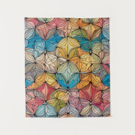 Kaleidoskopisch blühend wandteppich