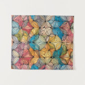 Kaleidoskopisch blühend wandteppich (Vorderseite (Horizontal))